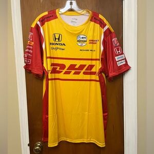 🆕 Indy Car Official Racing Jersey DHL Racing Team Jersey NWT